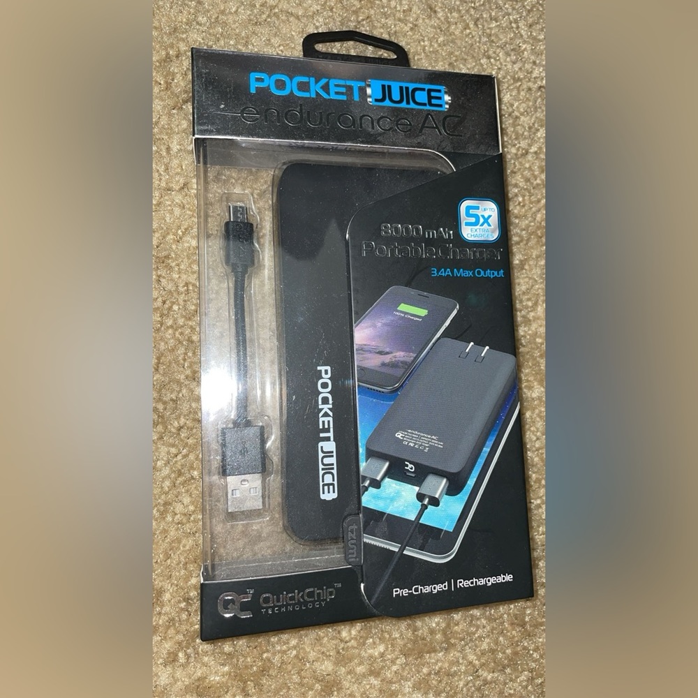 Pocket Juice Endurance AC 8000mah Portable Charger